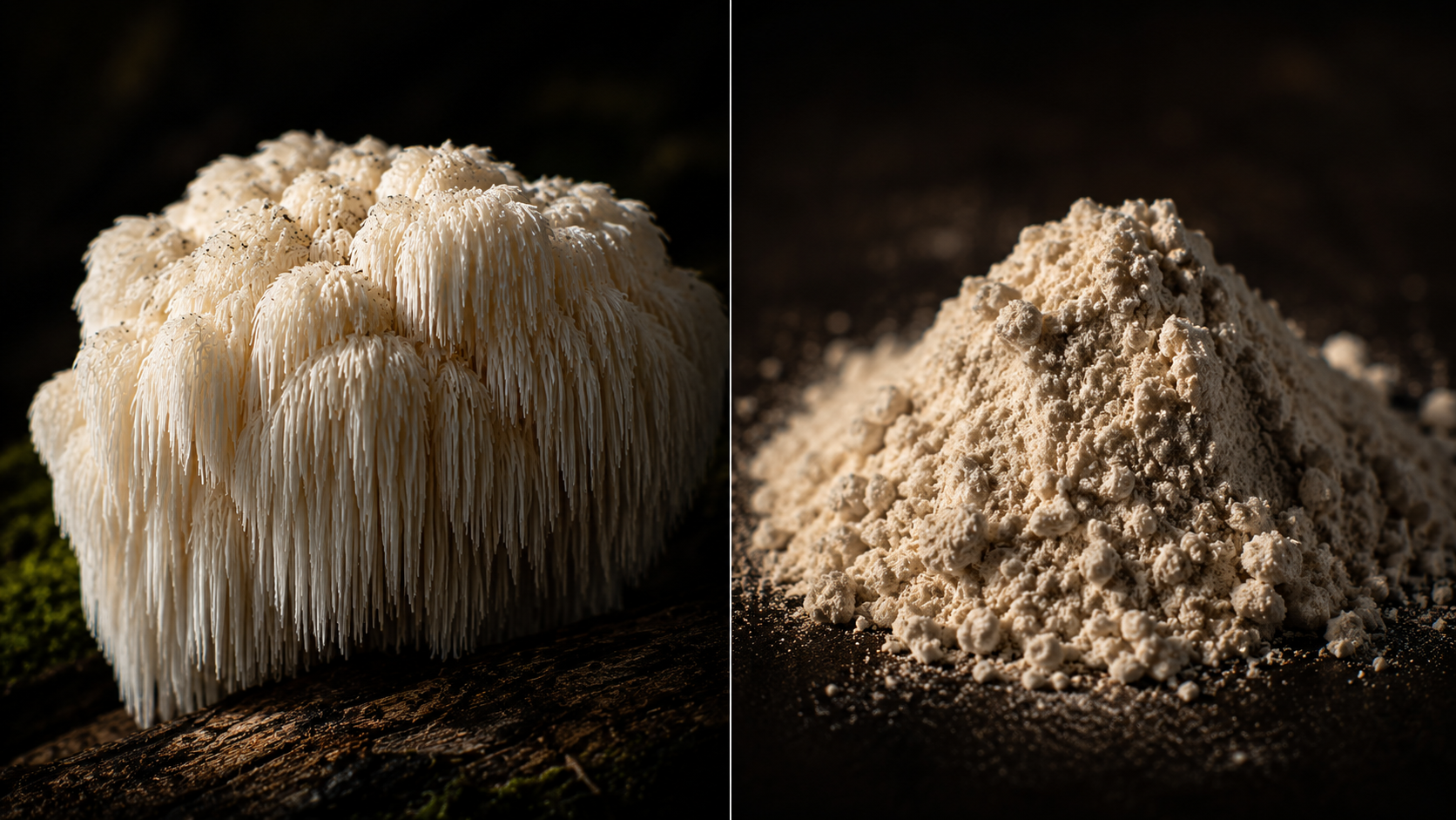 Fruiting body vs grain powder comparison